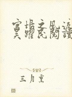 官场之风流医少吴跃民阅读全文