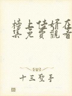 榜上佳婿在线全集免费观看电视剧