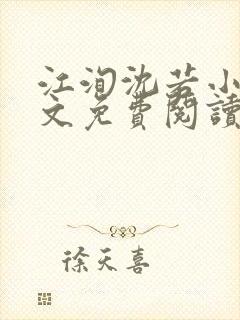 江洵沈若小说全文免费阅读