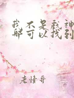 我不是戏神小说哪可以找到