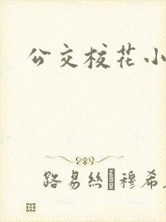 公交校花小说