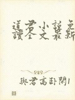 道君小说免费阅读全文最新章节列表