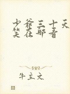少爷三十天后会笑在哪看