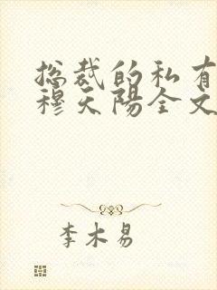总裁的私有宝贝穆天阳全文阅读免费