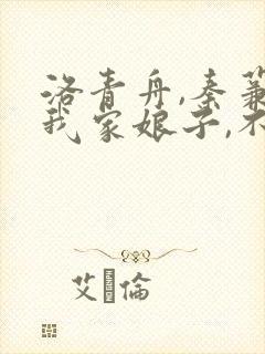洛青舟,秦蒹葭我家娘子,不对劲
