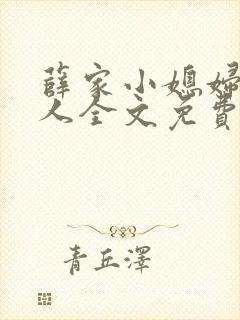 薛家小媳妇笑佳人全文免费阅读
