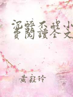 沉醉不醒小说免费阅读全文无弹窗