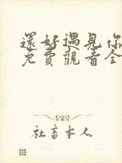 还好遇见你短剧免费观看全集高清