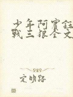 少年阿宾钰慧大战三狼全文阅读