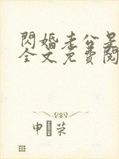 闪婚老公是总裁全文免费阅读