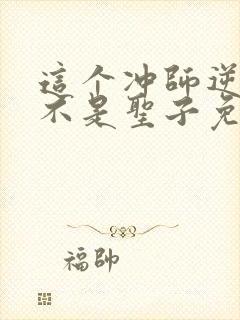这个冲师逆徒才不是圣子免费小说