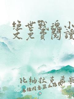 绝世战魂小说全文免费阅读无弹窗