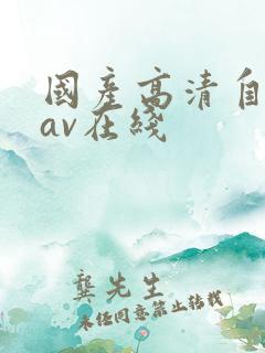 国产高清自产拍av在线