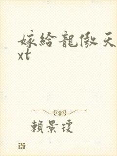 嫁给龙傲天天txt