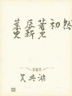 叶辰萧初然最新更新免