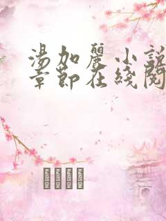 汤加丽小说全部章节在线阅读