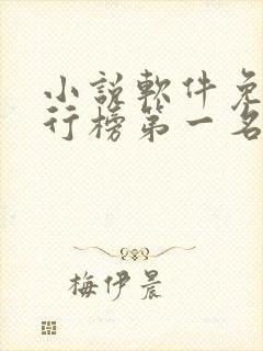 小说软件免费排行榜第一名
