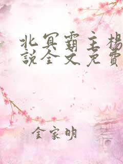北冥霸主杨飞小说全文免费阅读最新