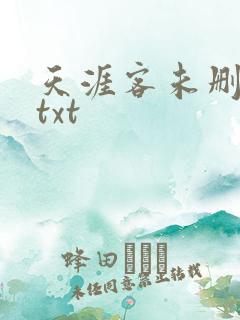 天涯客未删减版txt