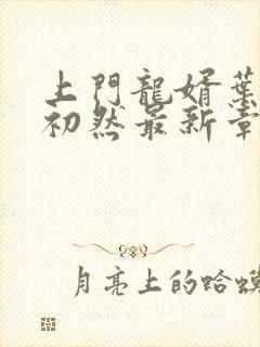 上门龙婿叶辰萧初然最新章节列表