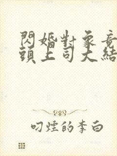 闪婚对象竟是顶头上司大结局
