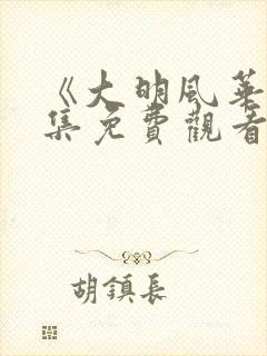 《大明风华》全集免费观看
