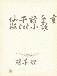 仙子请自重精校版txt小说