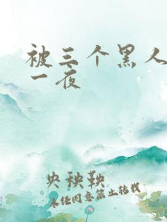 被三个黑人猛操一夜