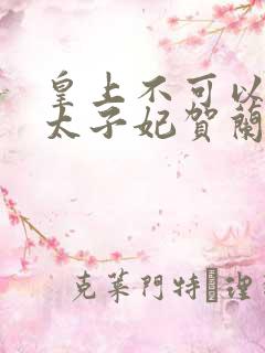 皇上不可以我是太子妃贺兰
