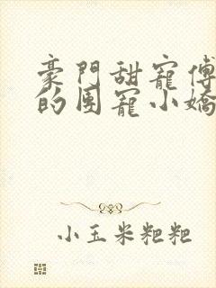 豪门甜宠傅先生的团宠小娇妻