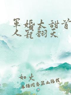 军婚太甜首长大人宠翻天