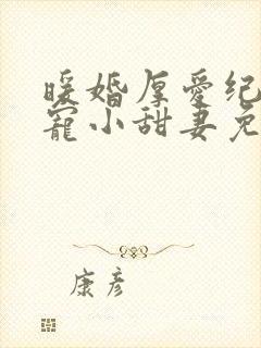 暖婚厚爱纪总独宠小甜妻免费看全集