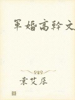 军婚高干文推荐