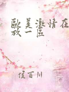 欧美激情在线播放一区