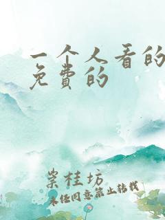 一个人看的小说免费的