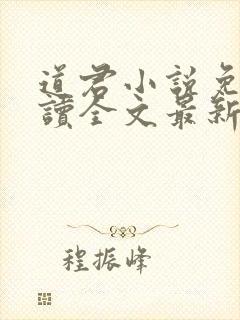 道君小说免费阅读全文最新章节列表