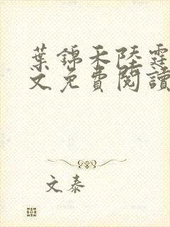 叶锦禾陆霆舟全文免费阅读