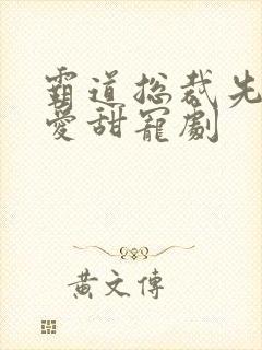 霸道总裁先婚后爱甜宠剧