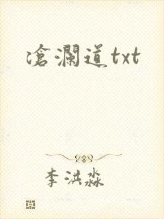 沧澜道txt