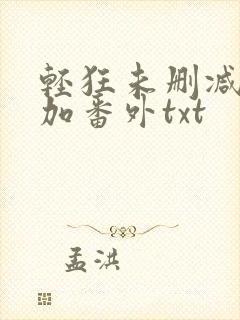 轻狂未删减完结加番外txt