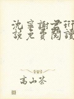 沈宁谢君珩的小说免费阅读