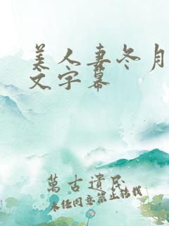 美人妻冬月枫中文字幕