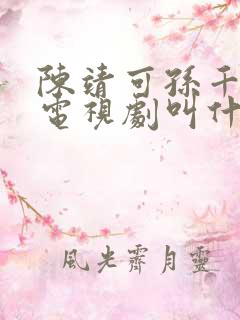 陈靖可孙千主演电视剧叫什么