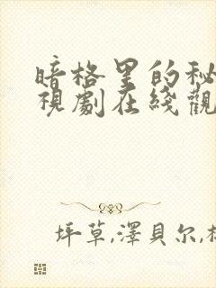 暗格里的秘密电视剧在线观看免费