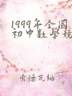 1999年全国初中数学竞赛