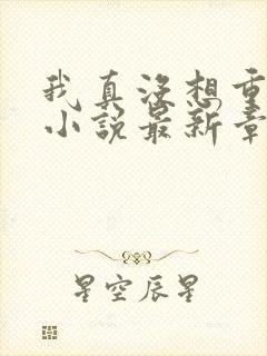 我真没想重生啊小说最新章节阅续
