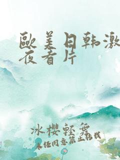 欧美日韩激情午夜看片