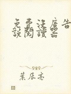 免费没广告的小说阅读器
