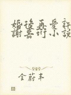 婚后再爱许栀清谢嘉珩小说免费阅读
