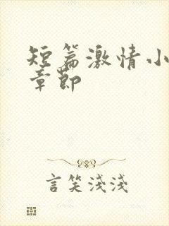 短篇激情小说全章节